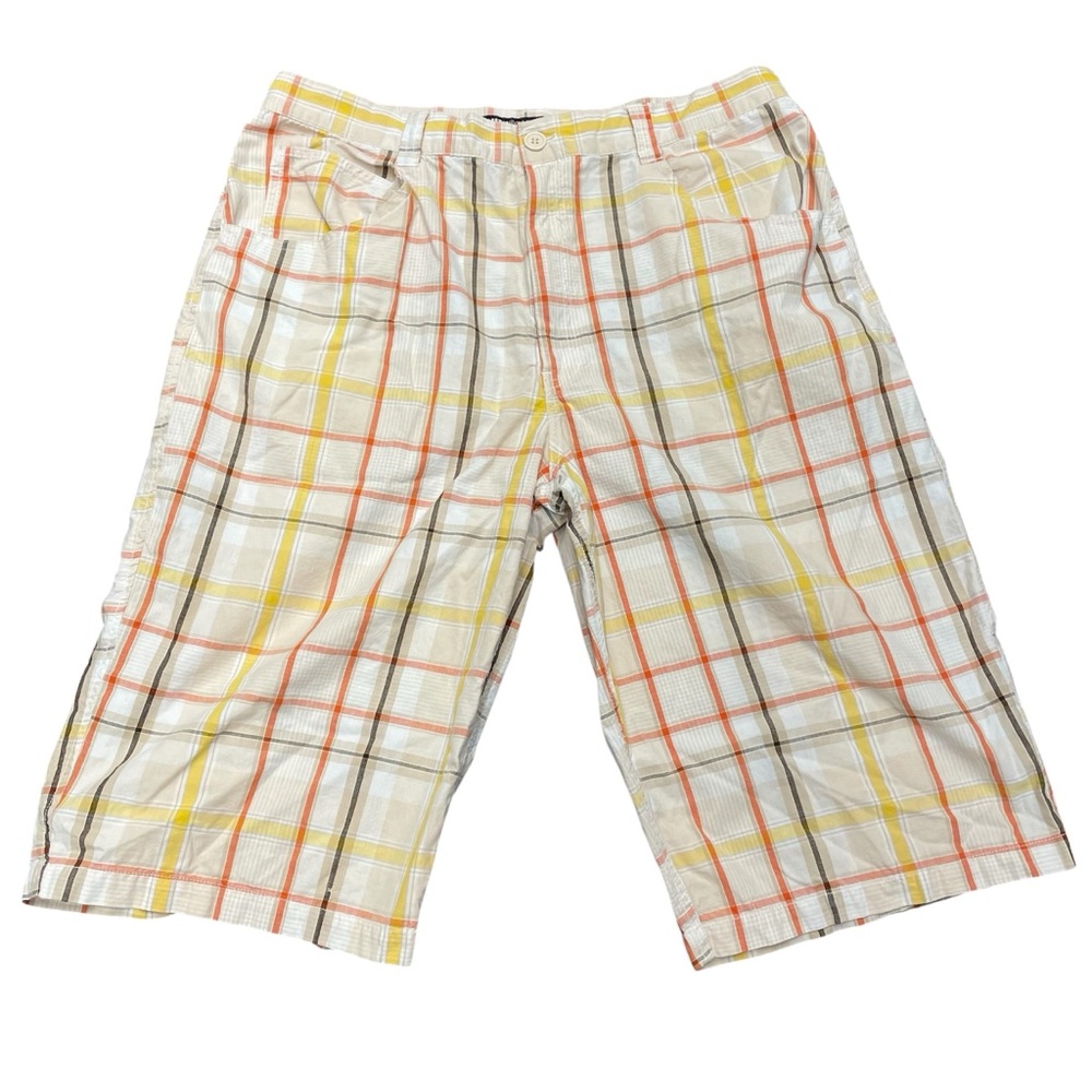 Vintage Southpole Shorts Baggy Plaid Mens 38 Skater Grunge Hip Hop 90s Y2K Plaid
